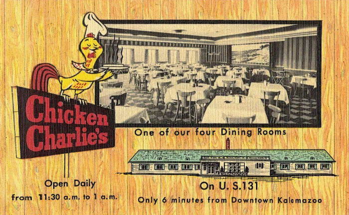 Chicken Charlies - Old Postcard (newer photo)